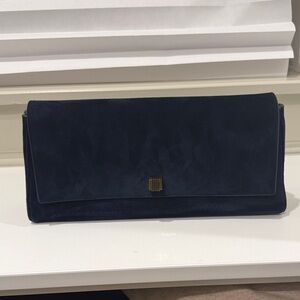 Khaite Audrey Clutch Navy Blue